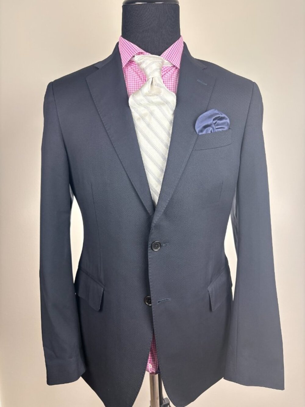 ETRO Milano Modern 2-Btn BLACK Blazer / Sport Jacket 40 R e50